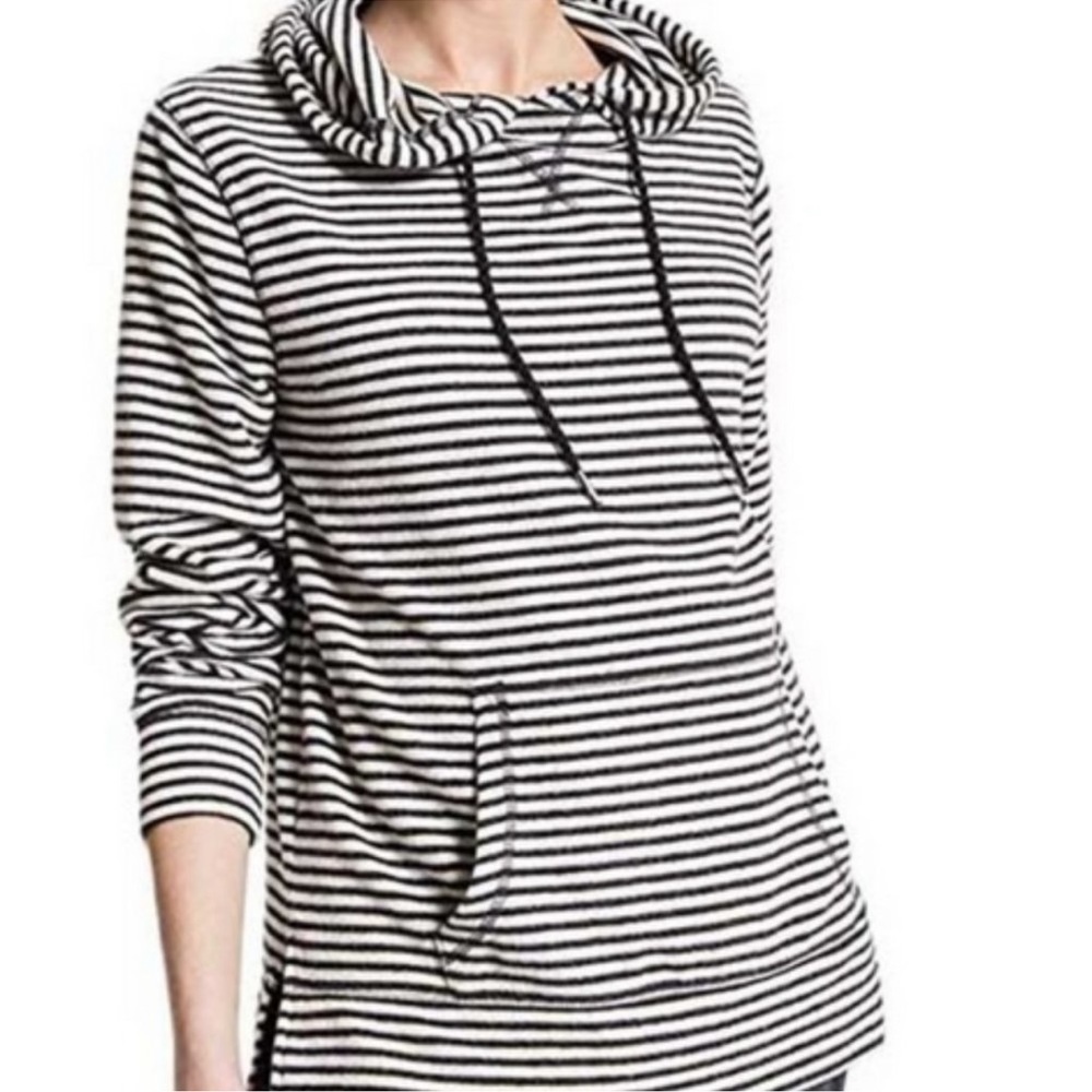 Z Supply The Striped Soft Spun Knit Hoodie Size Small